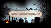 Creepy PowerPoint Presentation With Dark Background